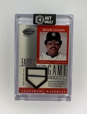 2001 Leaf Certified Fabric of The Game #FG 21 Reggie Jackson Jersey /49 
