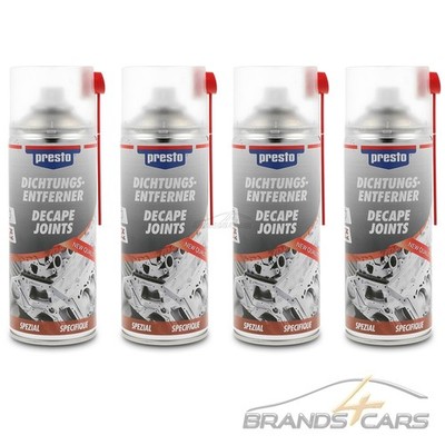 4x 400ml PRESTO DICHTUNGSENTFERNER KLEBSTOFFENTFERNER ÖL REINIGER 157080