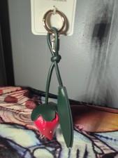 Strawberry bag charm