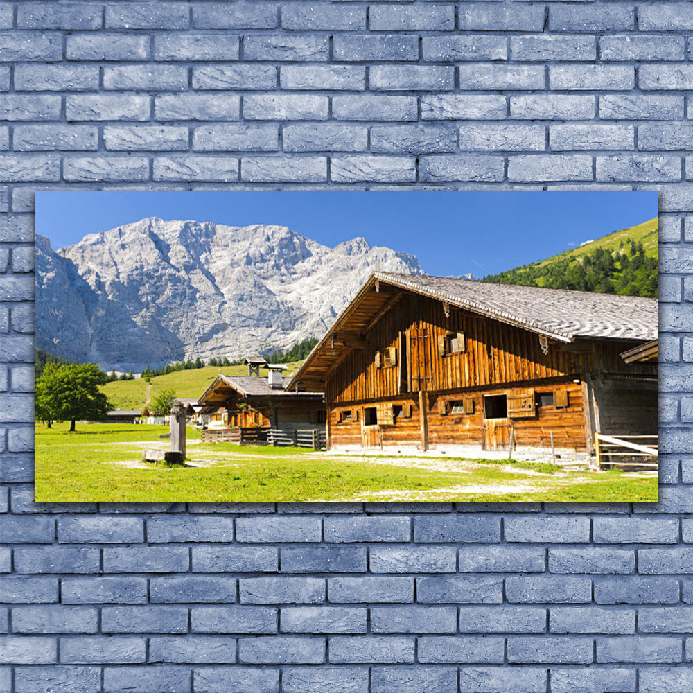 Image sur verre 140x70 Paysage Alpin pour Salon et Bureau