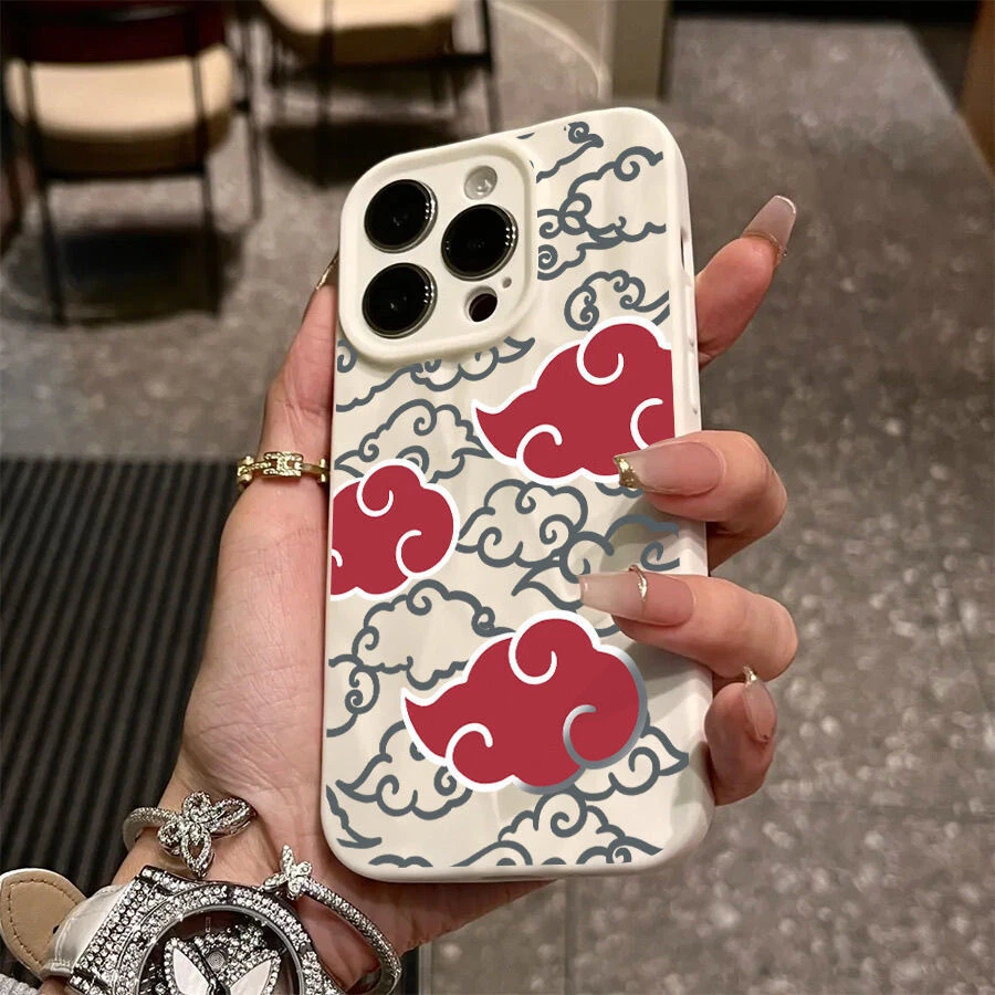 Funda de teléfono anime japonés para Narutos iPhone 17 16 15 14 13 12 11 Mini Pro Max X XS Foto 2 de 3