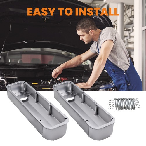 Fabricated Aluminum Tall Valve Covers for Ford BBF 429 460 V8 Big Block Engines - Imagen 5 de 12