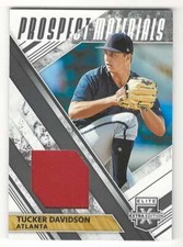 TUCKER DAVIDSON RC 2019 Panini Elite Extra Prospect Materials Black #7  ID:16150