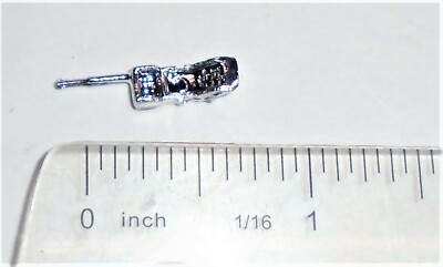 GI Joe BLACK MAJOR Accessory Custom (1984 Firefly Mold)  Chrome Walkie Talkie