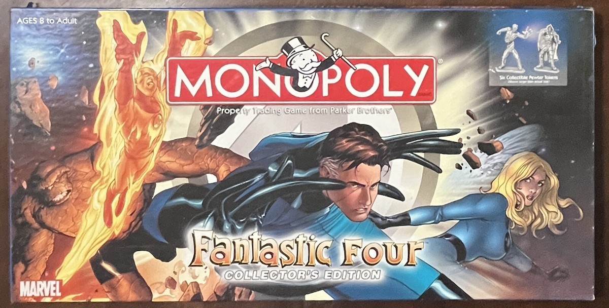 Monopoly: Fantastic Four Collector's Edition Board Game Marvel