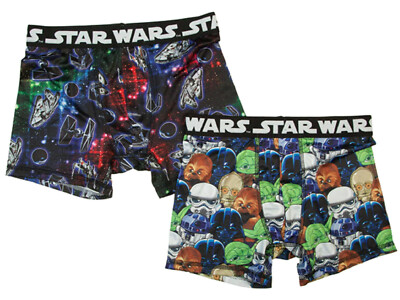 Star Wars Starships & Characters 2pk Boys Boxer Briefs Size Small 6 NWT