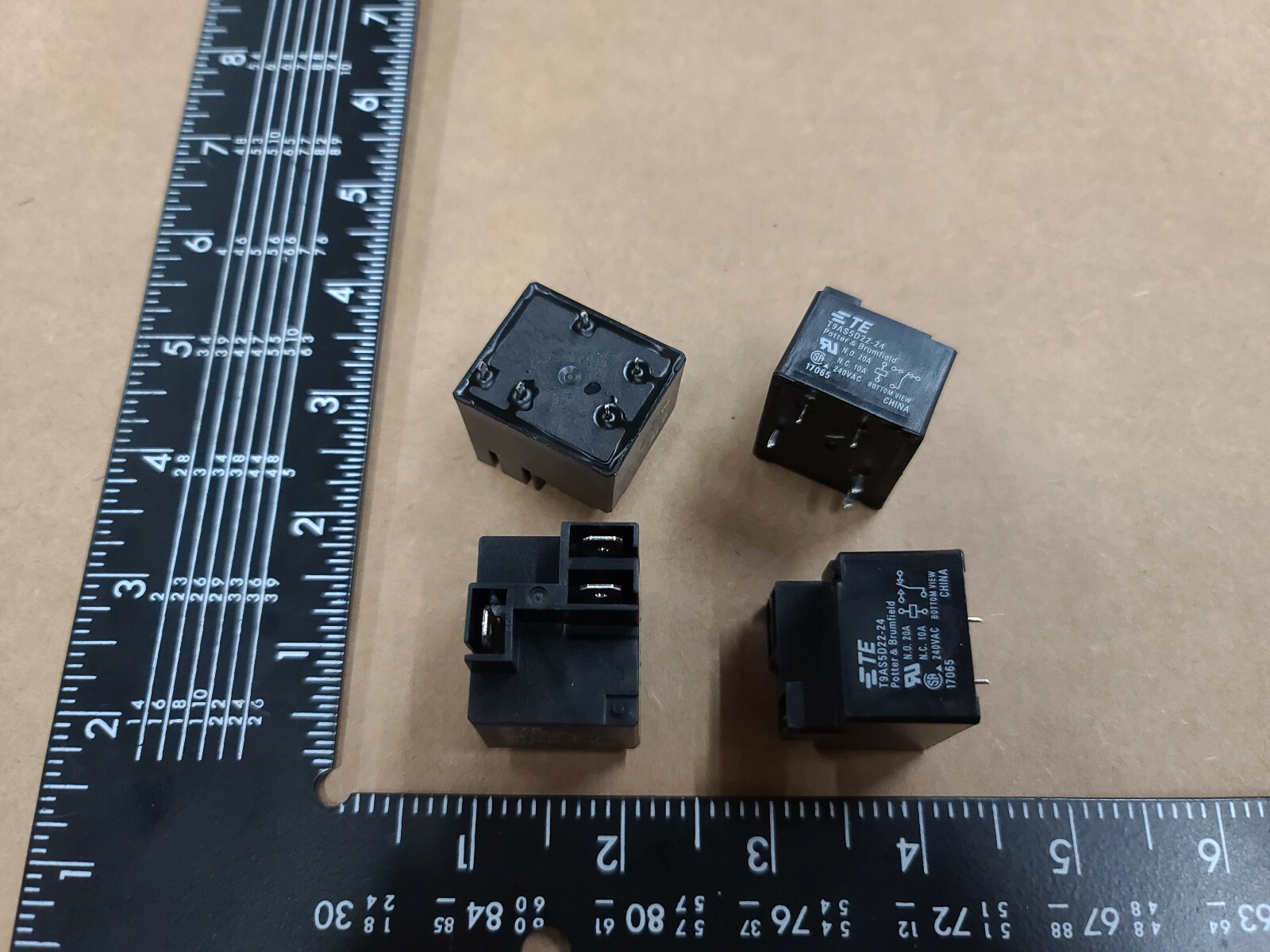 Potter & Brumfield T9AS5D22-24 24V DC Coil Relay 240V, SPDT 20A NO, 10A NC TE O - Foto 5