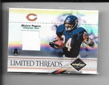 2004 Leaf Limited - WALTER PAYTON - Limited Threads Jersey Patch BEARS #d 22/25