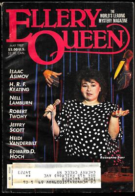 Ellery Queen's Mystery Magazine May 1987 Rosanne Barr, Isaac Asimov, 