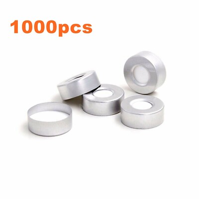 20mm Aluminum Silver Crimp Top Cap with PTFE / Silicone Septa for Headspace Vial