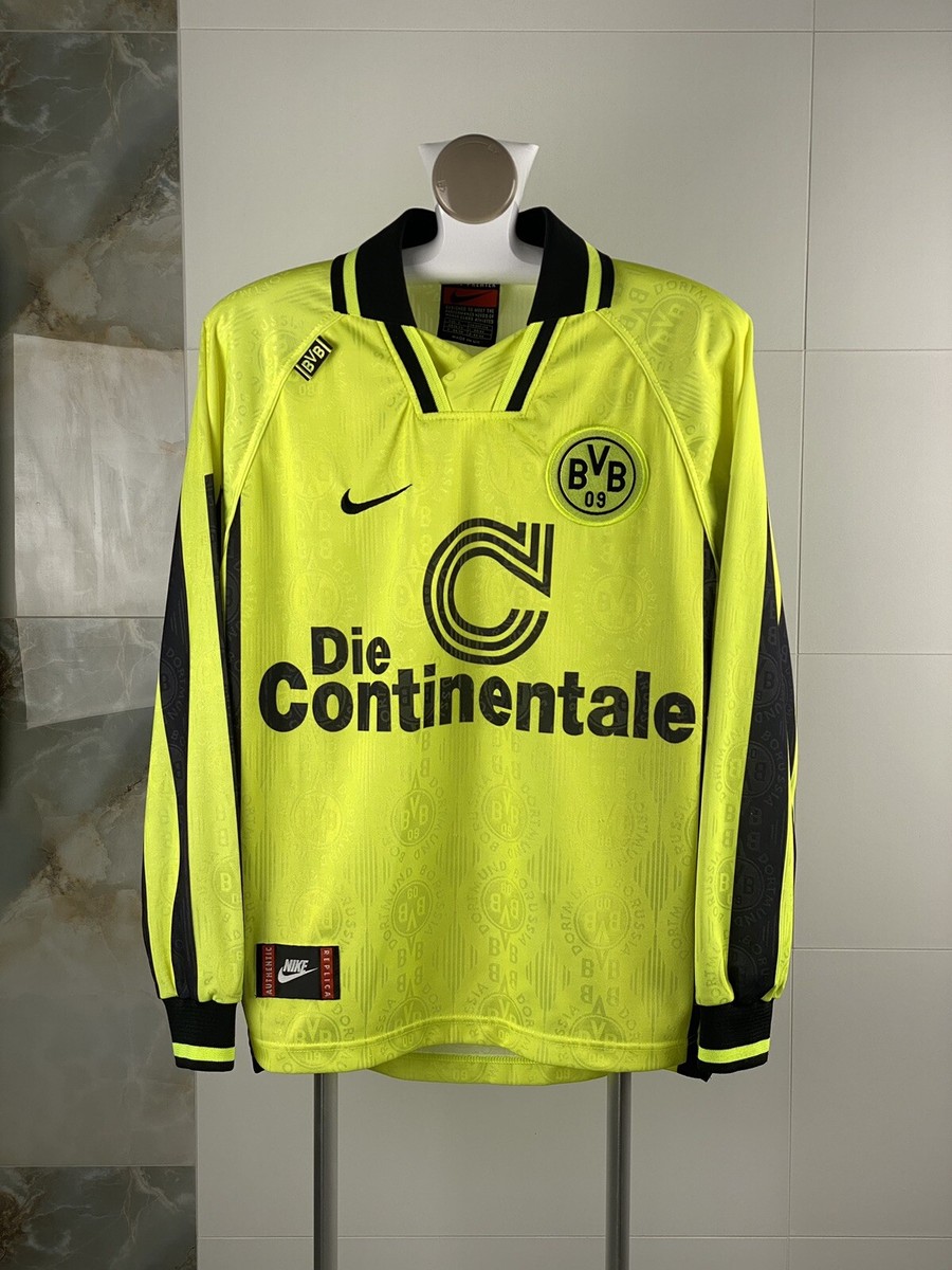 BORUSSIA DORTMUND 1995 /96 home jersey shirt long sleeve NIKE Die
