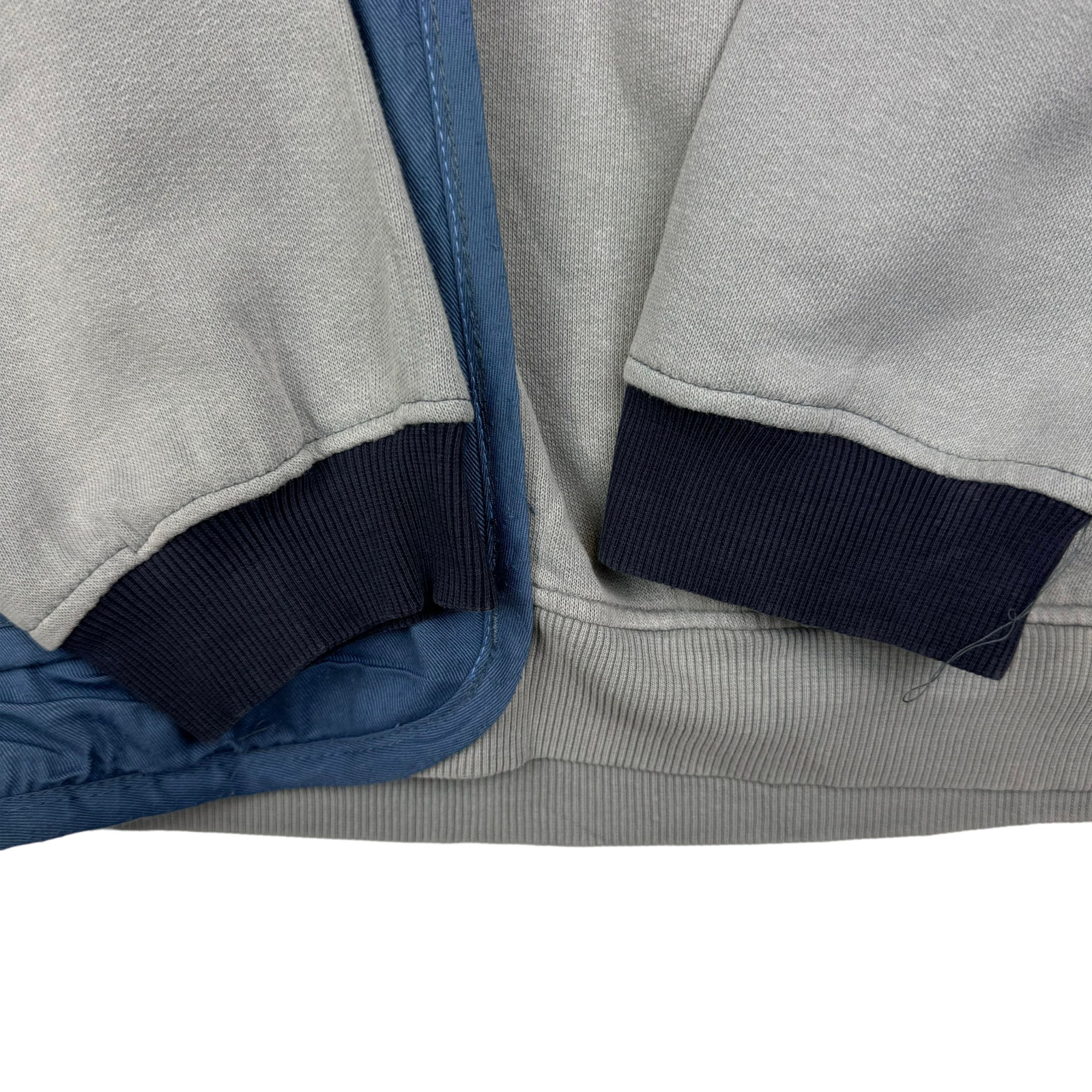 Adidas Men's Custom Tactical Multi-Pocket Sweatshirt Grey Blue Vintage 00's image 5