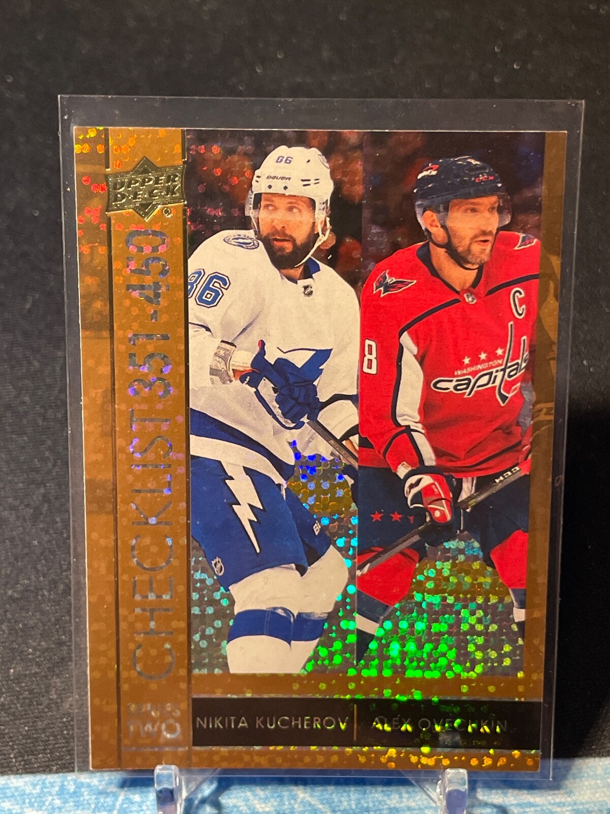 2021-22 Speckle Rainbow Foil Checklist #450 Ovechkin/Kucherov! EPack Exclusive!