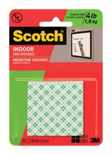 Scotch 1 in. L X 1 in. W Double-Sided Mounting Squares