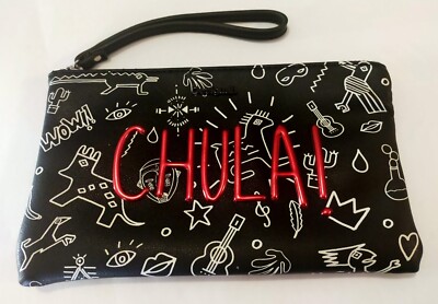 Pochette à Lanière Desigual – Motif Fleurs Et Oiseaux, Multicolore, Neuve Sans étiquette