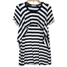 Copper Key short sleeve stripe dress SIZE MEDIUM