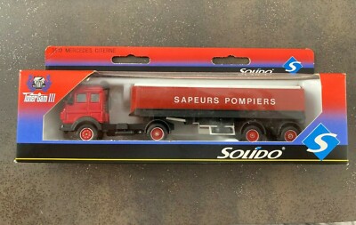 Solido Pompiers 1/50 - Mercedes Semi Tanker Trailer