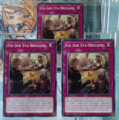 YuGiOh Playset 3x Eid der Sta-Brigade - PHRA-DE071 - 1.Aufl. - Phantom Rage - DE