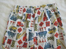 CARTERS Construction Trucks Equipment PJ Pajama Bottoms Pants Boys Size 7