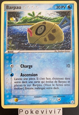 Pokemon Karte Barpau 61/101 EX Block Vergessene Legenden DE