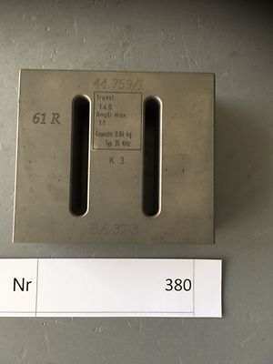 Herrmann  Ultraschall Sonotrode Resonator 80mm x 70mm x 28mm