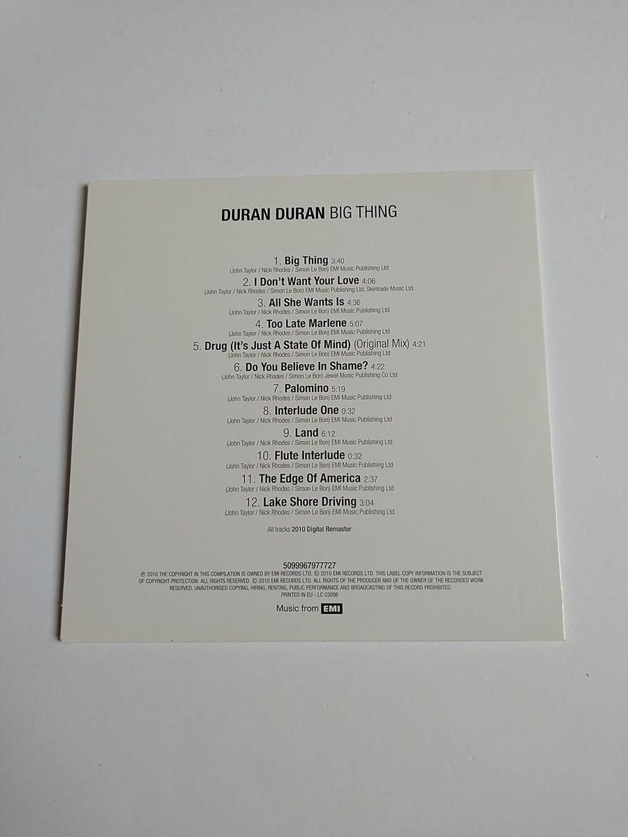 Duran Duran 4 Albums EMI out of print! | eBay