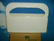 Lot of 2 Half-Fold Toilet Seat Cover Dispenser, White, HG 1-2