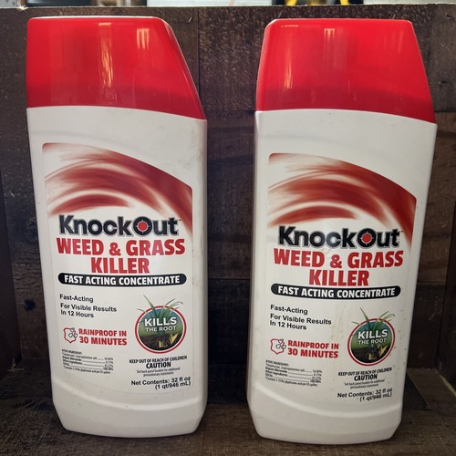 Lot of 2 Knockout Weed & Grass Killer 32 fl. oz Fast Acting