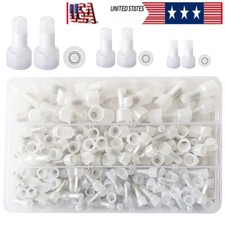 350Pcs Closed End Crimp Cap Copper Core Nylon Wire Connectors 22-10AWG Terminals