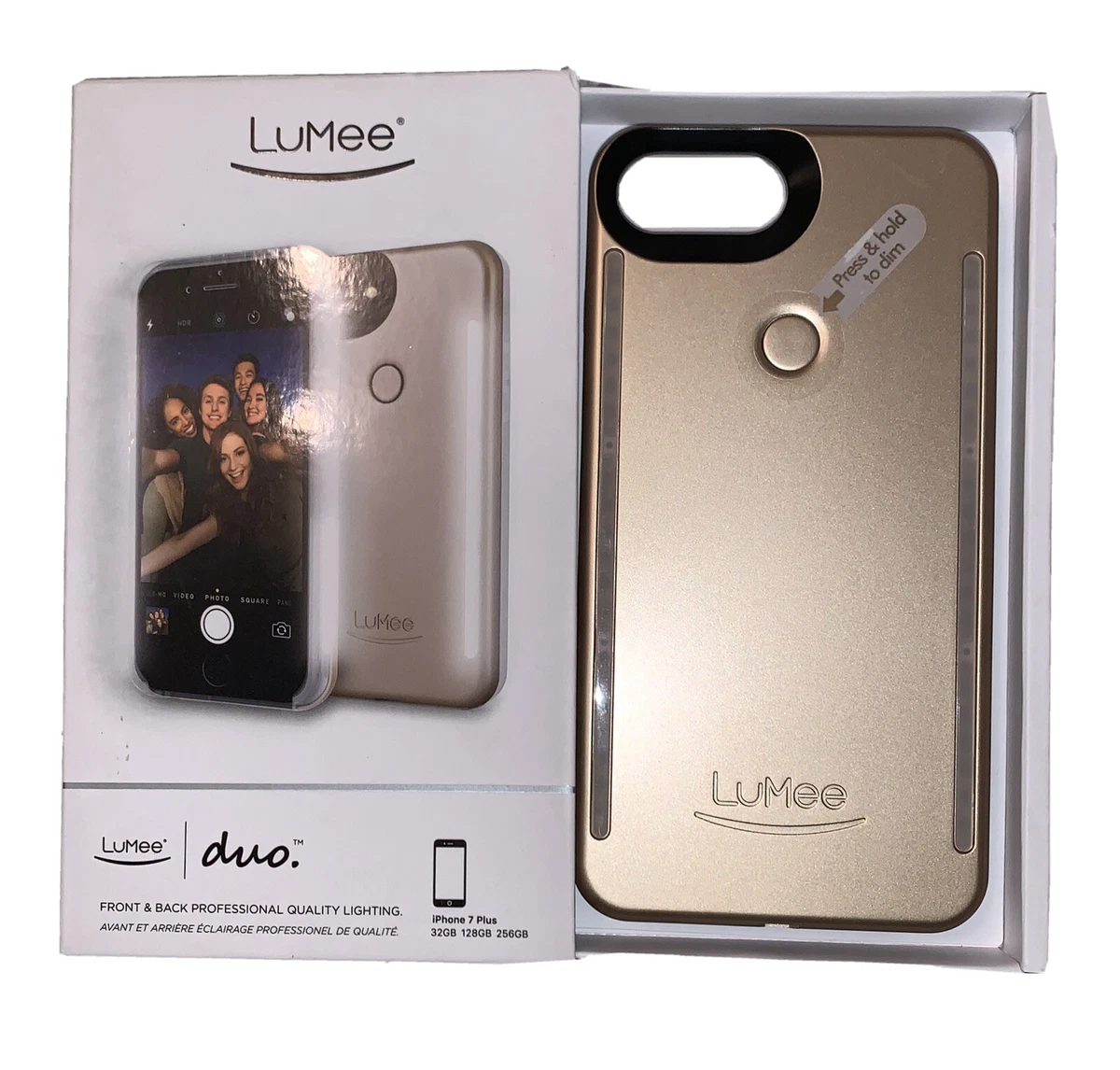 LuMee Duo LED Phone Case iPhone 6 7 8 Plus Gold eBay