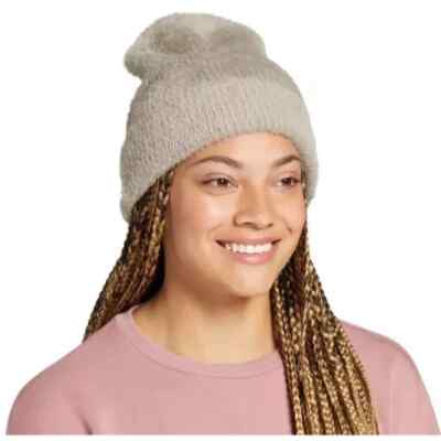 Alpine Alpine Design Women's Fuzzy Rib Beanie- Taupe - One Size