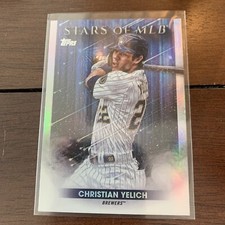 2022 Topps Series 1 CHRISTIAN YELICH Topps Chrome Stars of MLB Brewers SMLBC-11