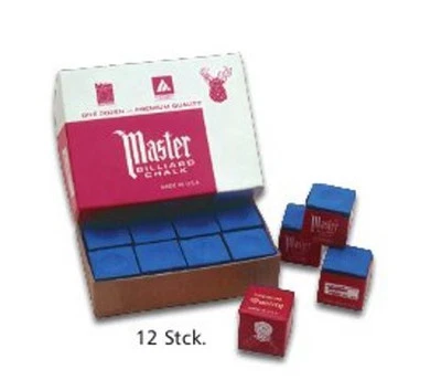 12 Stück Master Kreide Billard, NEU + OVP