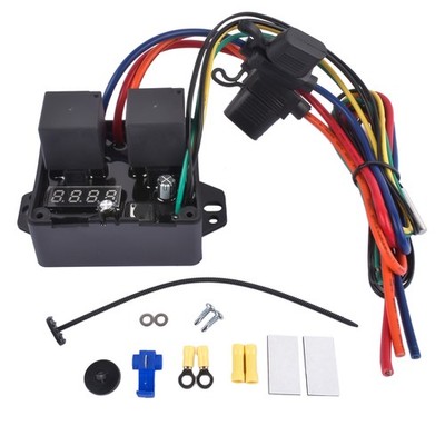 0444 Digital Radiator Fans Controller, Dual Electric Fan Controller 12V and 24V