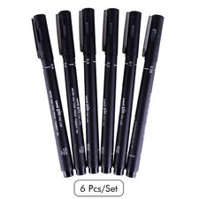 6PCS Uni Pin Drawing Pen Fine Line 005 01 02 03 05 08 Needle pen #268155