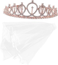 GaRcan Bridal Veils 2pcs Bride Veils for Wedding Bridal Veils Bridal Crowns for