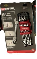 Facom 467BF.JP10PB 467BF.JP10PB Ratchet Combination Flexi Wrench Set, 10 Piece F