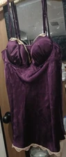 Gilligan O Malley Purple Babydoll Nightie Size XL