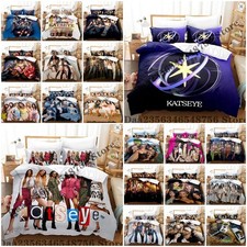 Girls KATSEYE 3D Duvet Cover Pillowcase Single Double King Bedding Set Gift UK