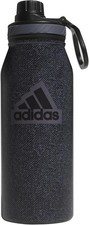 NEW Adidas 32oz Metal Water Bottle Double Wall Insulated Stainless Steel Black