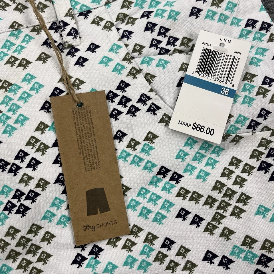 LRG Shorts Mens 36 White Trees Cargo Baggy Lifted Research Group Skater Hip Hop - Image 4 of 4