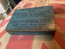 WW2 Ointment Anti-Gas No.5 Empty Tin with card packaging 