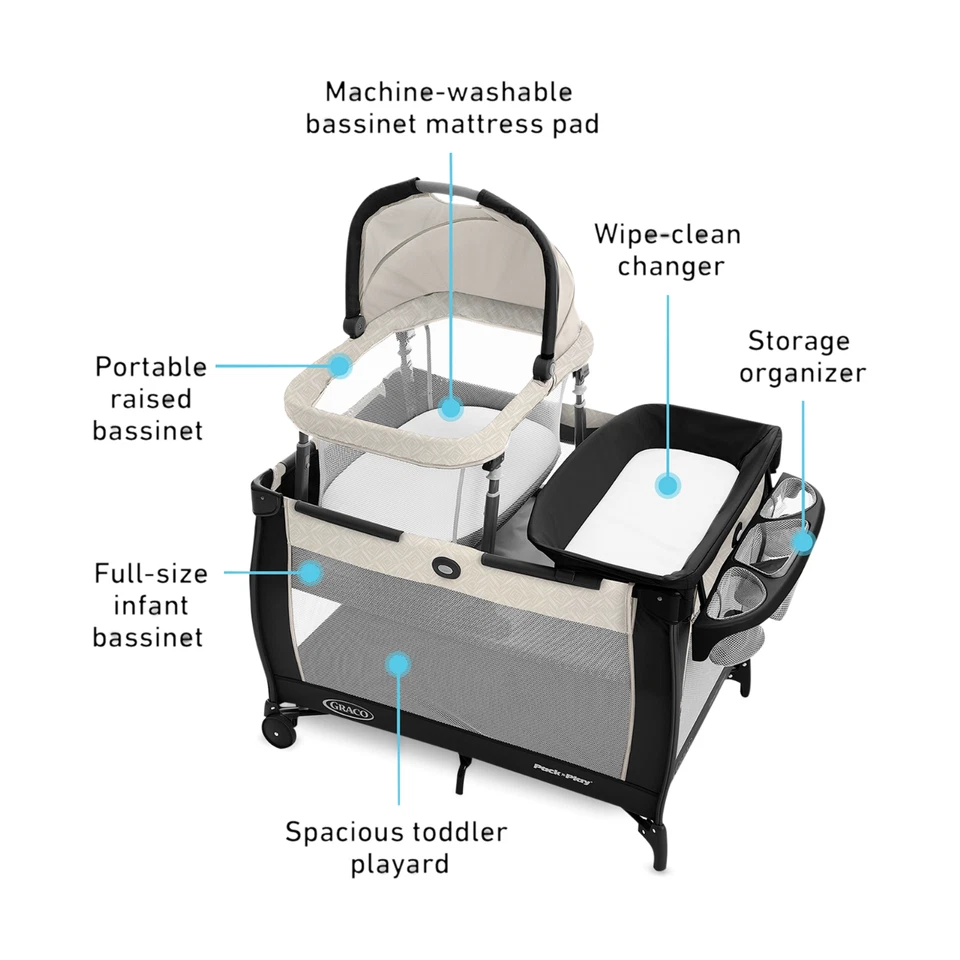 Graco Graco Pack 'n Play Day2Dream Travel Bassinet Playard |290 - Image 3 of 4
