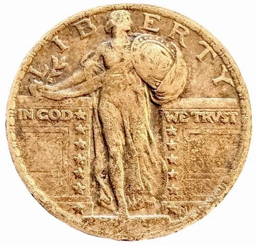 1923 Standing Liberty Quarter XF++ Beautiful Original Silver Coin w/ Eye Appeal