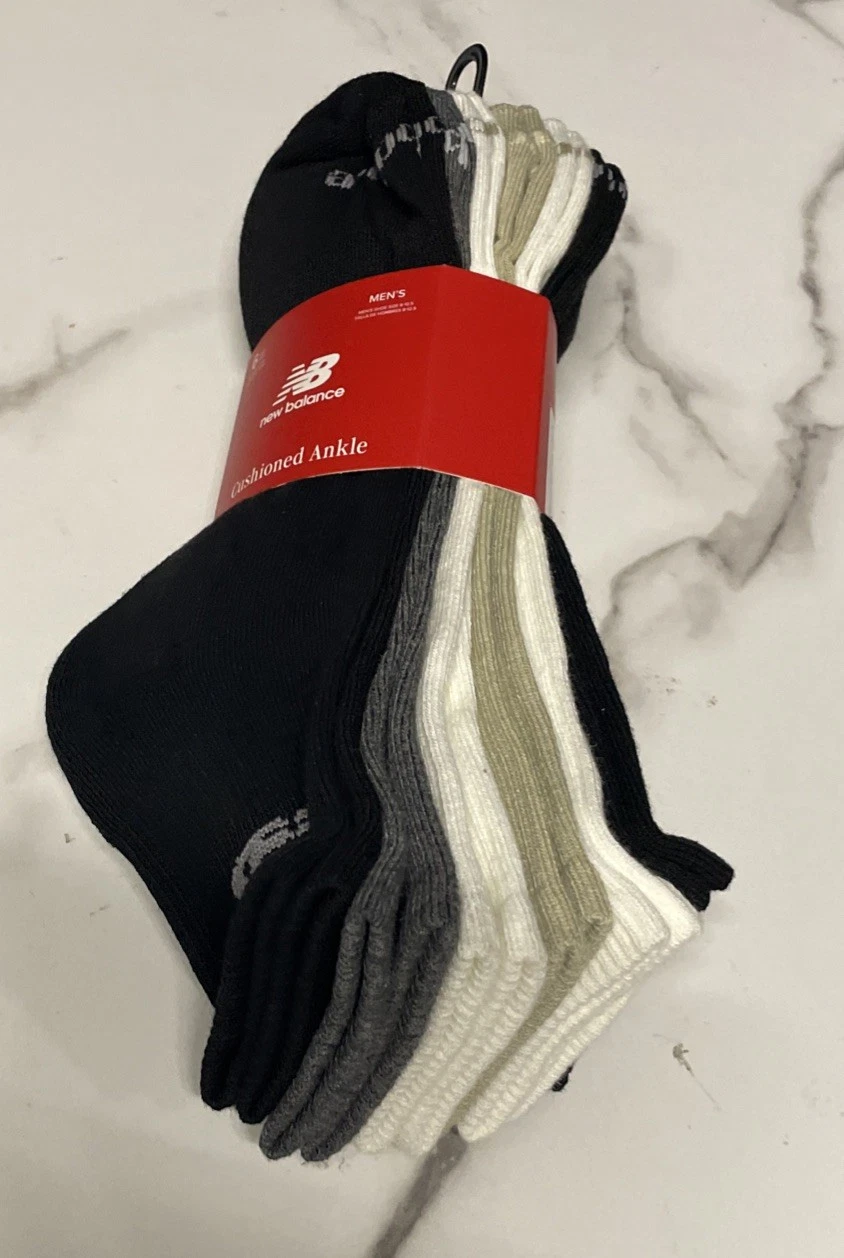 New Balance Sport Active Designer 6 Pack Mens Casual Cushion Ankle Socks Mixed
Opens in a new window