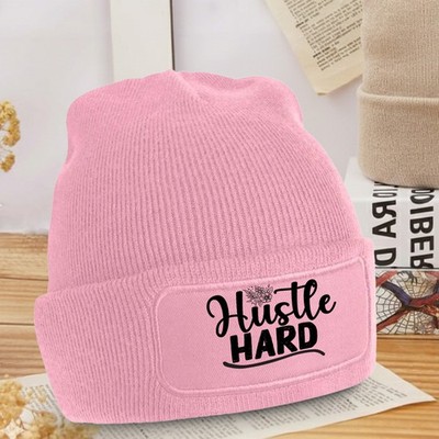 Hustle Hard Damen Beanie Mädchen Boss Motivation Geburtstag Geschenk für Sie