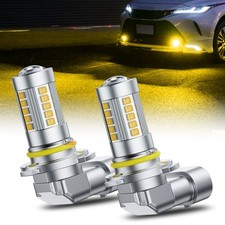 AUXITO LED 9006 HB4 Yellow Bulbs High/Lo Beam Fog Light Bulb Canbus Free Error