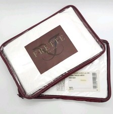 Frette Minimal Timeless Arredo Euro pillow shams White Cotton set of 2 New GL039