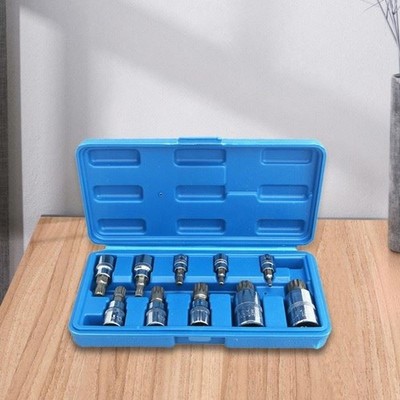 10Pcs Triple Square Spline Bit Socket 12 Point M4 M5 M6 M8