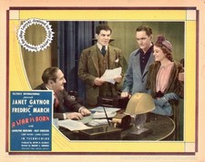 Carte lobby Janet Gaynor, Fredric March Une étoile est née (1937), originale presque comme neuve
